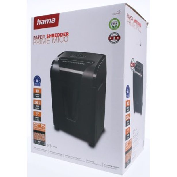 Hama Prime M100, skartovačka, micro řez, 10 listů, bezpečnostní úroveň P5 T5 E4