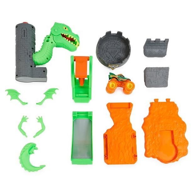 SpinMaster MONSTER JAM - Hrací set DUELING DRAGON, 1:64