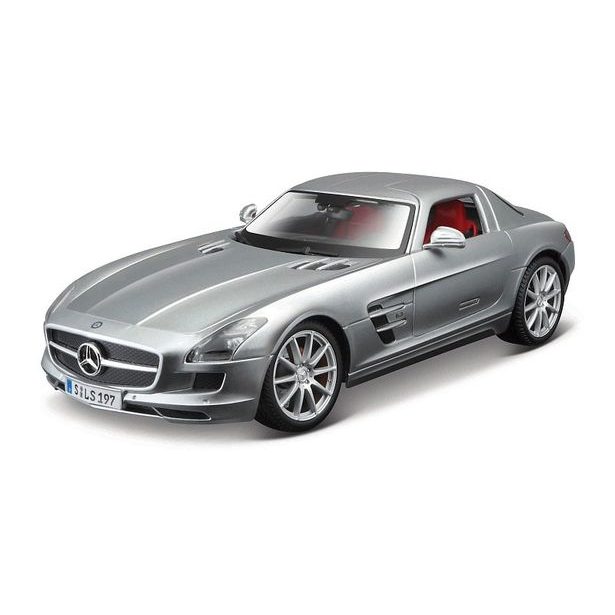 Maisto Maisto - Mercedes-Benz SLS AMG, stříbrná, 1:18