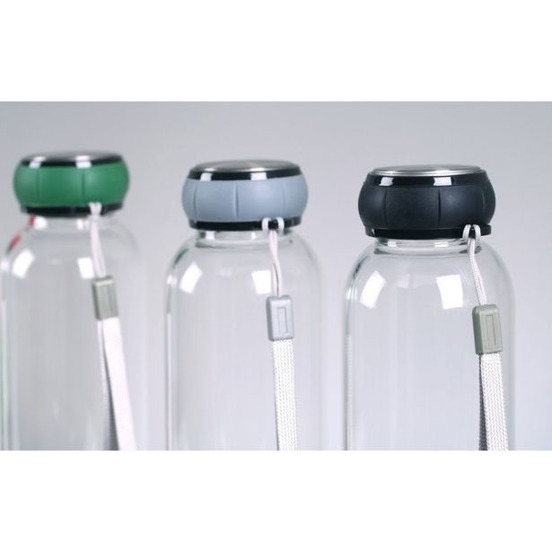 BERGNER Lahev skleněná přenosná s poutkem 550 ml BG-20120-BK