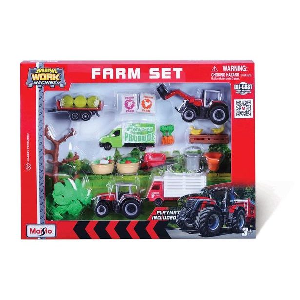 Maisto Maisto - MEGA Farmářský set, Massey Ferguson