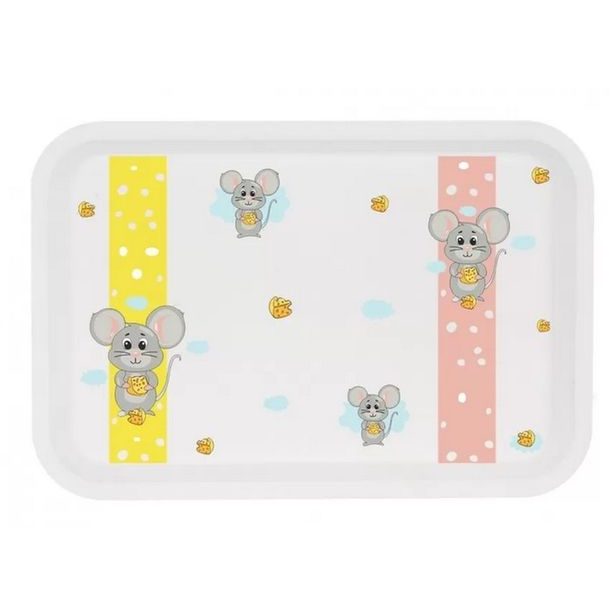 podnos 30,5x21cm, Toya MYŠKA, dětský, plast