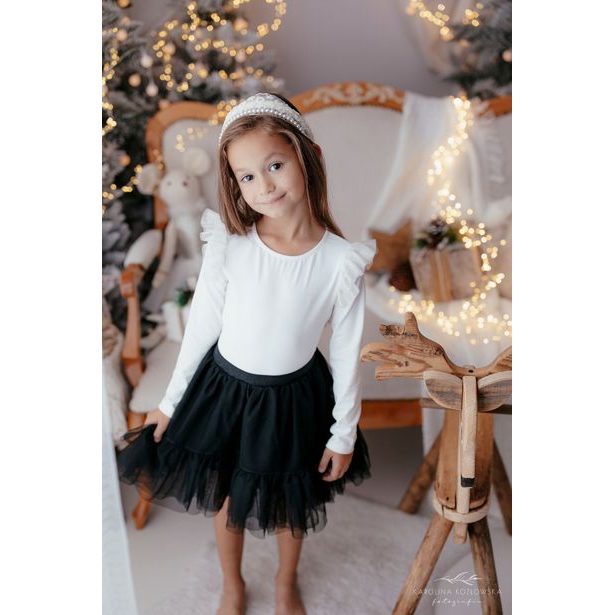 Dívčí blůzka Lily Grey krémová tyl