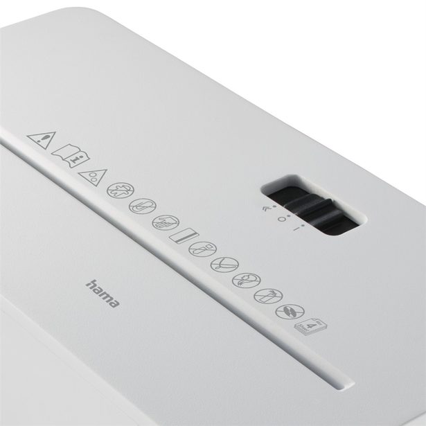 Hama Safe X40-W, skartovačka, křížový řez, 4 listy, bezpečnostní úroveň P4 T4 E3, bílá