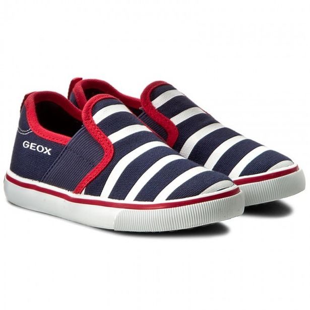 Plátené topánky GEOX Kiwi navy/white