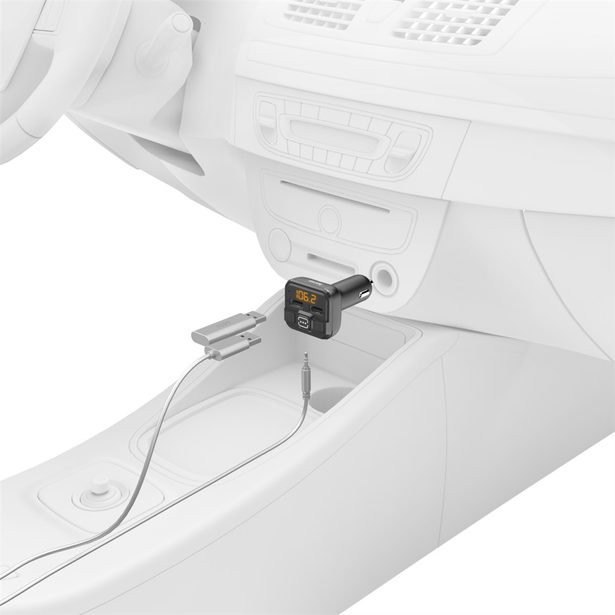 Hama FM transmitter s AUX-IN a USB-IN