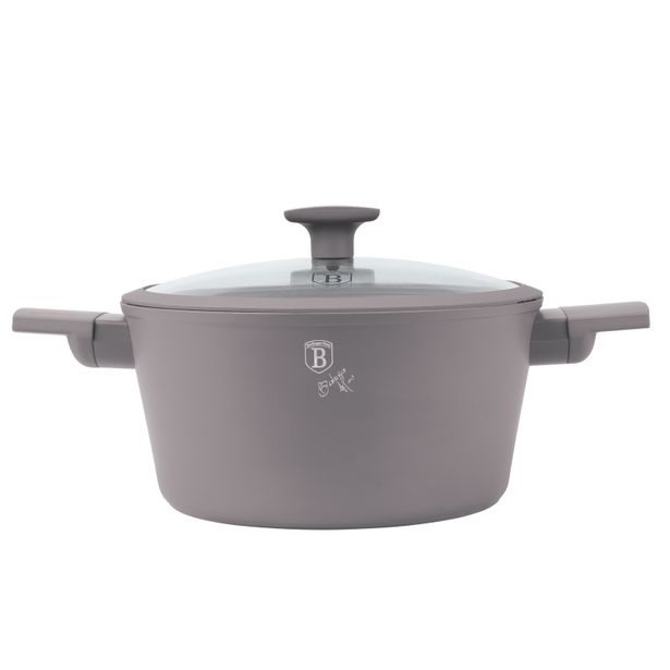 BERLINGERHAUS Kastrol s titanovým povrchem a poklicí 28 cm Taupe Collection BH-8102