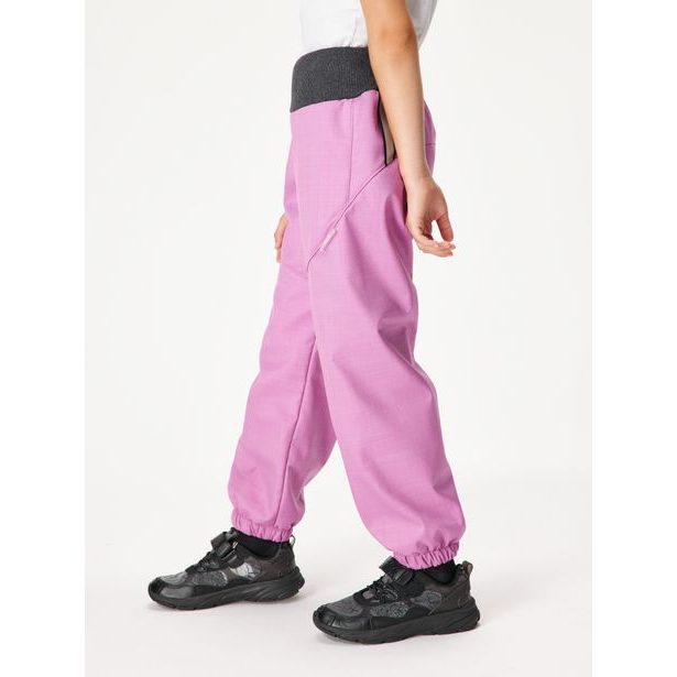 Unuo, Dětské softshellové kalhoty s beránkem Light, Fialová