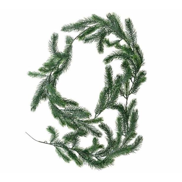HOMESTYLING Vánoční dekorace girlanda borovice 180 cm matná zelená KO-317910290prir