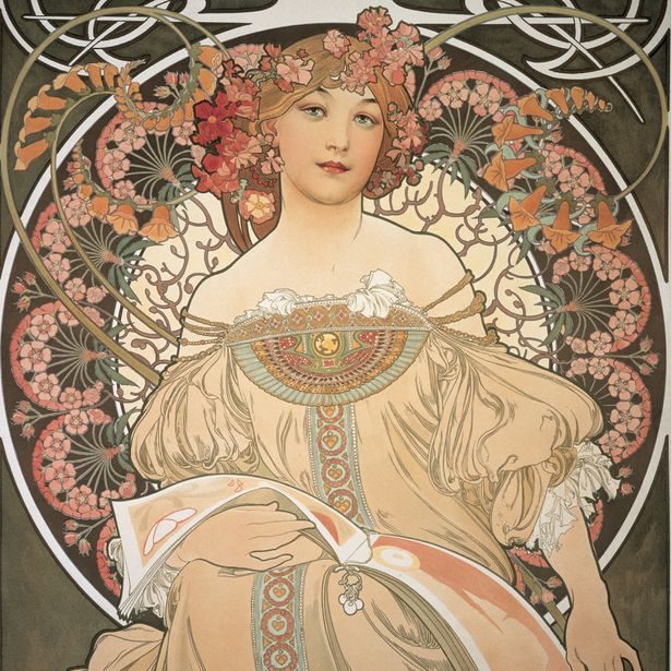 NOTIQUE Poznámkový kalendář Alfons Mucha 2027, 30 x 30 cm