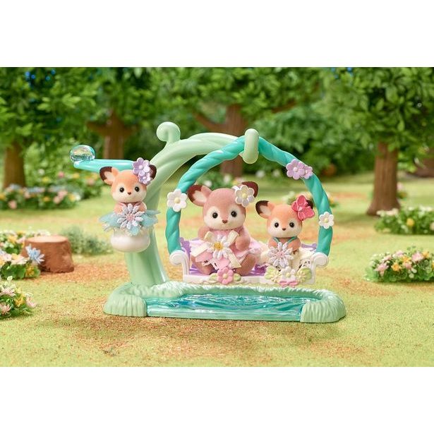 Sylvanian family Jelínci na květinové houpačce