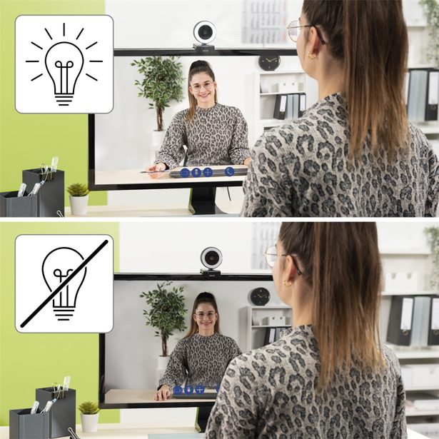 Hama PC webkamera s kruhovým světlem X850 Pro, QHD, autofocus, dálkový ovladač