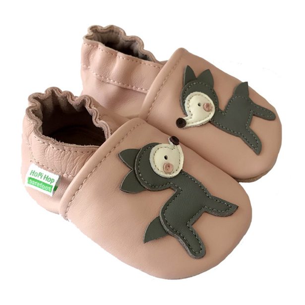 Hopi Hop Barefoot kožené capáčky - srnka