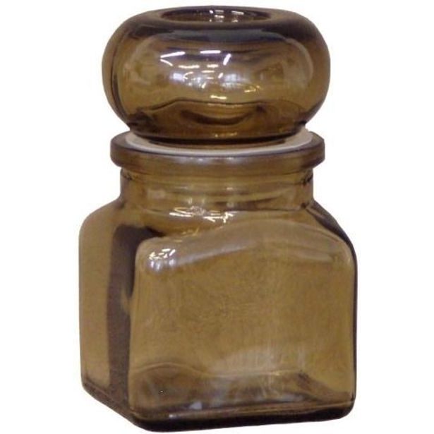 dóza 120ml kouř.TK120/K, 5,5x5,5x9,5cm, sklo