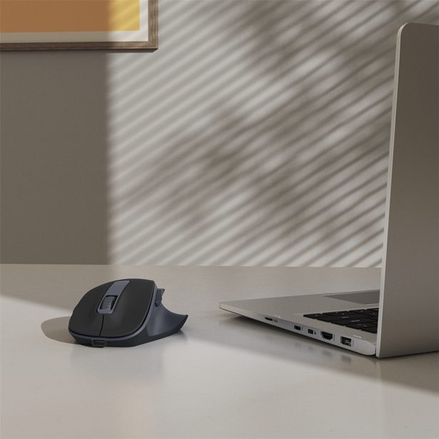 Hama bezdrátová optická myš WM-500, nabíjecí, tichá, černá