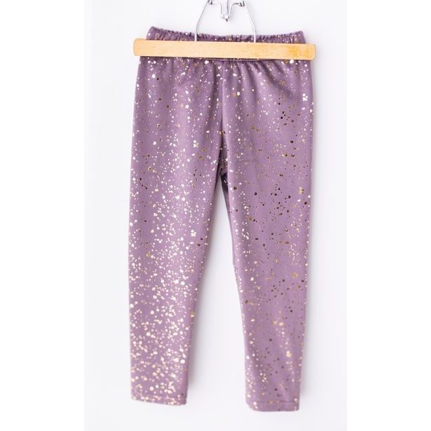 Premium sametové Lily Grey legíny PURPLE