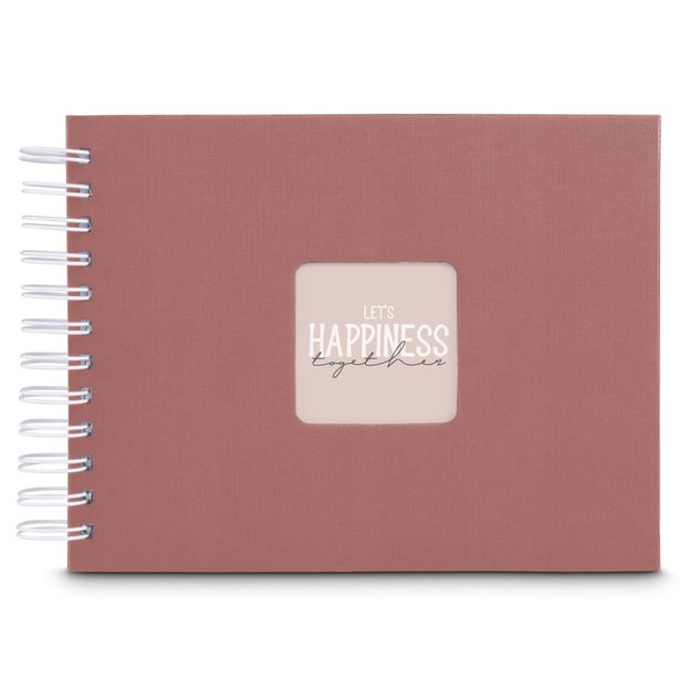 Hama album klasické spirálové FINE ART 24x17 cm, 50 stran, terra, bílé listy