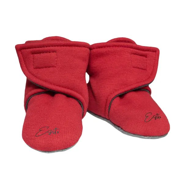 ESITO Capáčky barefoot Warmkeeper Cerise red - červená