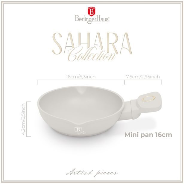 BERLINGERHAUS Pánev s titanovým 16 cm Sahara Collection BH-8076