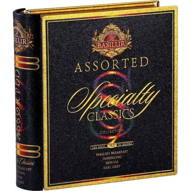 Basilur ČAJ BASILUR BOOK ASS SPECIALTY PLECH 32 SÁČKŮ_hamashop