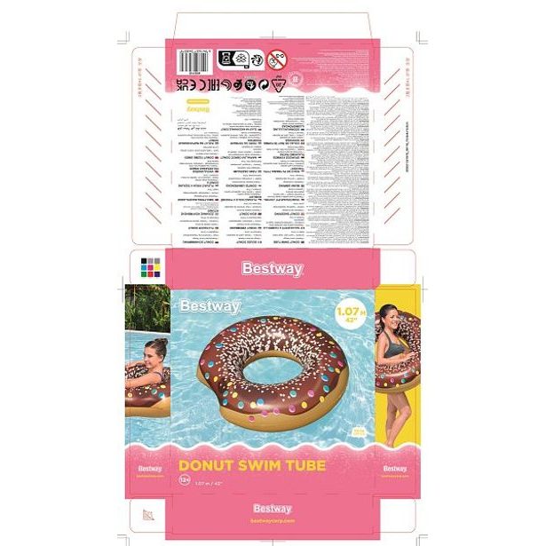 Bestway Nafukovací kruh - kobliha, průměr 1,07m