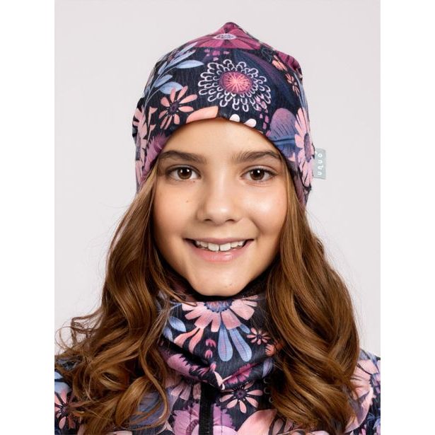 Unuo, Dětská čepice fleecová Homeless, Kouzelné květiny