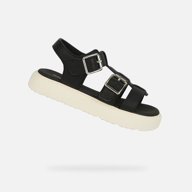 Černé dívčí sandály Geox Sandal Kodette