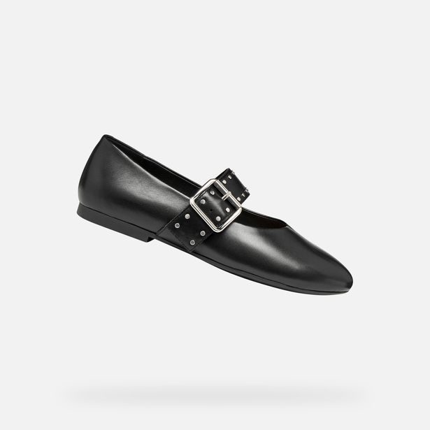 Černé dámské baleríny Geox New Palmaria
