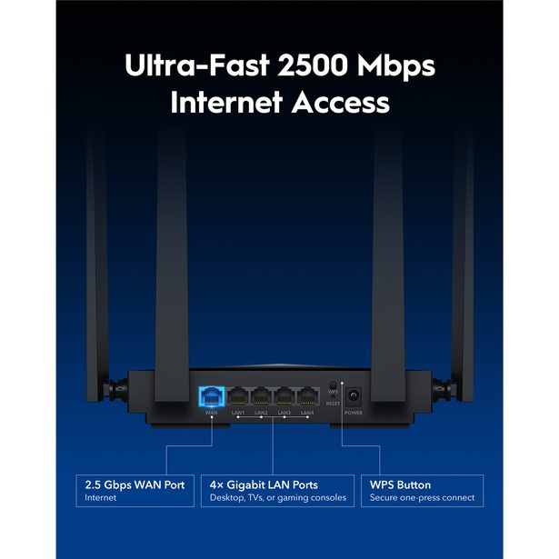 Cudy BE3600 Wi-Fi 7 Mesh 2.5G router (WR3600H)