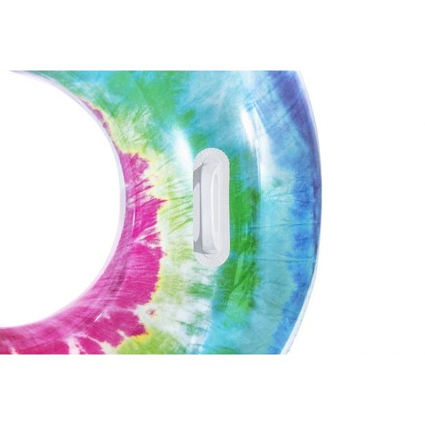 Bestway Nafukovací kruh/křeslo s úchyty Tie Dye, 118x117 cm