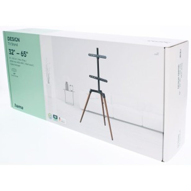 Hama podlahový TV stojan Real Wood, 400x400, dřevo