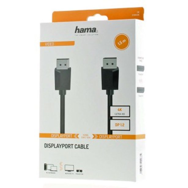 Hama kabel DisplayPort 1.2 UHD/4K 1,5 m