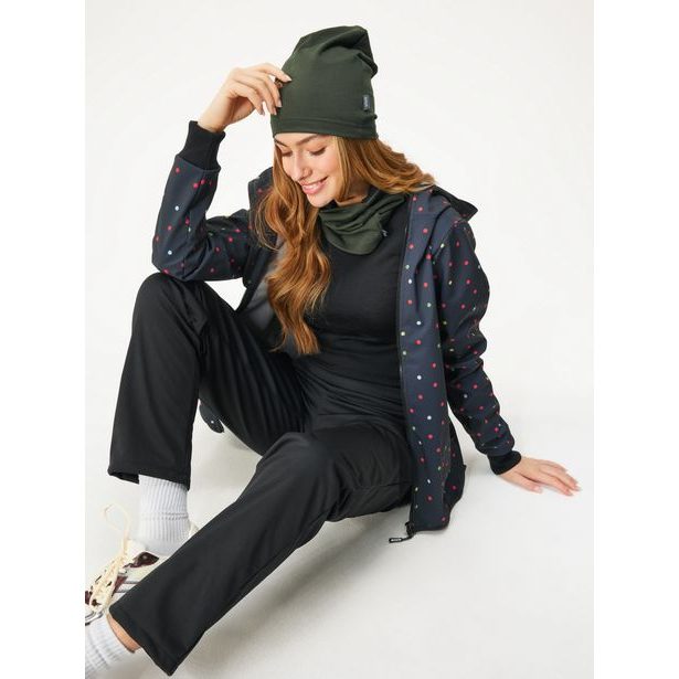 Unuo Dámská čepice z teplákoviny Homeless, Tm. Khaki