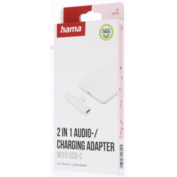 Hama audio adaptér USB-C na jack 3,5 mm, aktivní, USB-C napájení