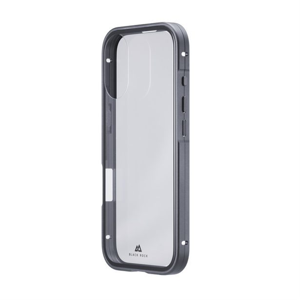 Black Rock 360° Glass, kryt pro Apple iPhone 17, skleněný, přední + zadní díl, průhledný/černý