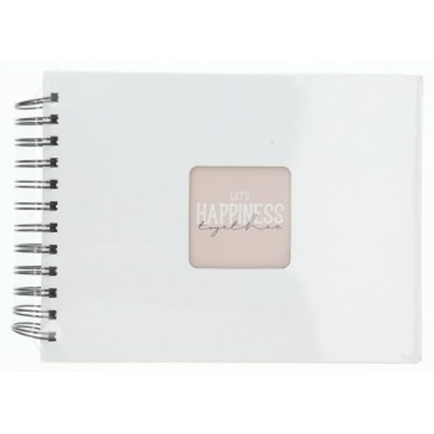 Hama album klasické spirálové FINE ART 24x17 cm, 50 stran, bílá, černé listy