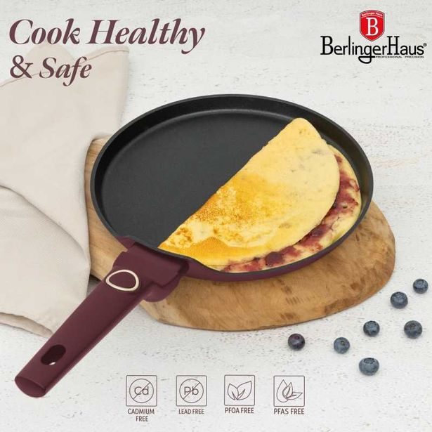 BERLINGERHAUS Pánev na palačinky s titanovým povrchem 25 cm Leonardo Collection BH-8025