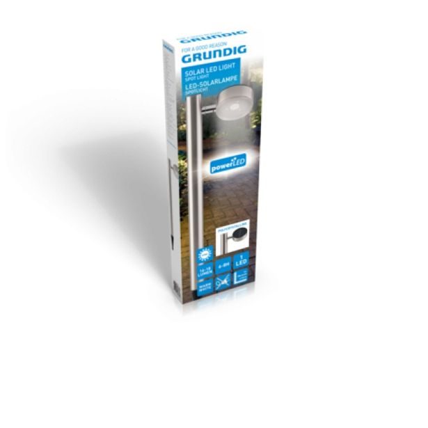 GRUNDIG Solární LED lampa zahradní 8,6x65x16cm ED-289639