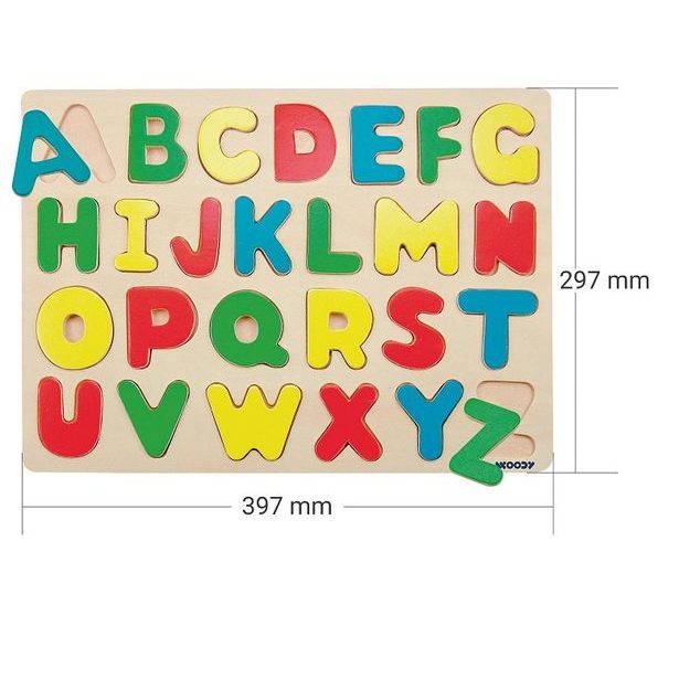 Puzzle na doske "Abeceda"