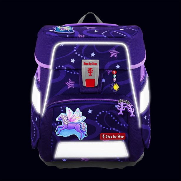 Školní aktovka SPACE pro prvňáčky - 5dílný set, Step by Step Pegas Emily, certifikát AGR