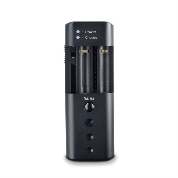 Hama univerzální nabíječka Delta Travel pro Li-Ion, AA/AAA, USB-C