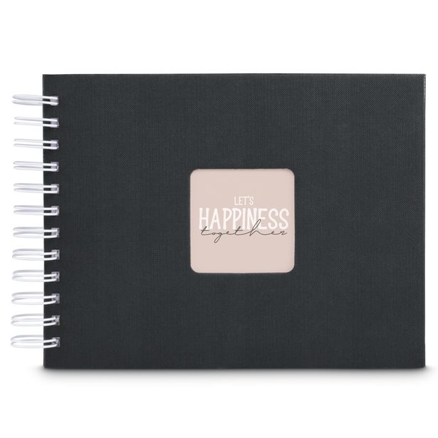 Hama album klasické spirálové FINE ART 24x17 cm, 50 stran, nová černá, bílé listy