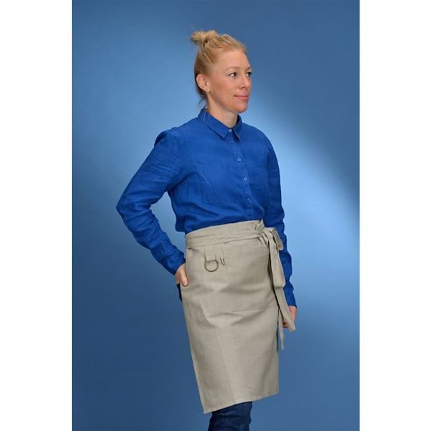 KELA Zástěra Puro 55%bavlna/45%len přírodní 85,0x70,0cm KL-12810