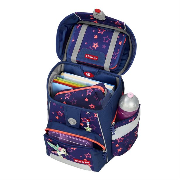 Školní aktovka Step by Step SPACE SHINE, Pegasus Night Nuala - 5 dílný set, AGR certifikát