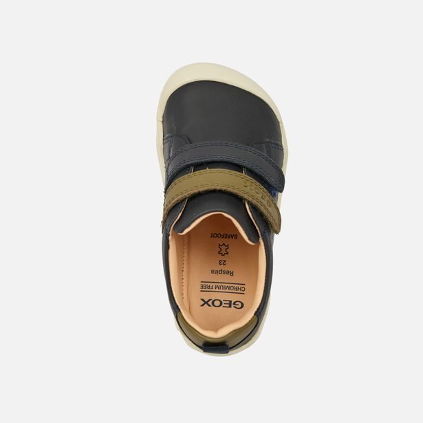 Šedá chlapecká barefoot obuv pro první krůčky Geox Steppieup