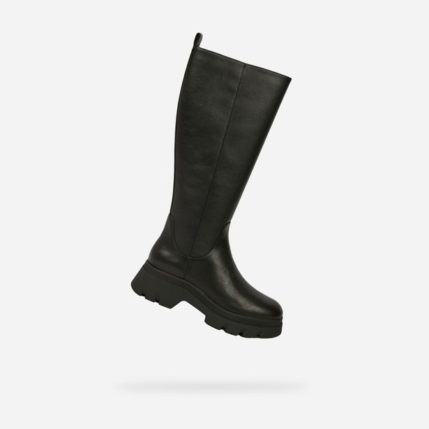 Černé dámské kozačky Geox Pluette