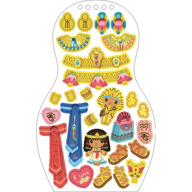 Oblékáme egyptské panenky FARAH – Omalovánky Baagl