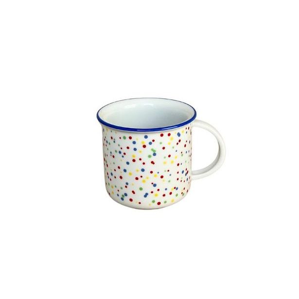 hrnek 250ml TINA - PUNTÍČKY barevné, čes.porcelán