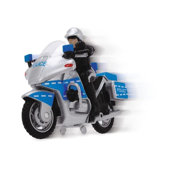 Policejní motocykl 10 cm s přísl.