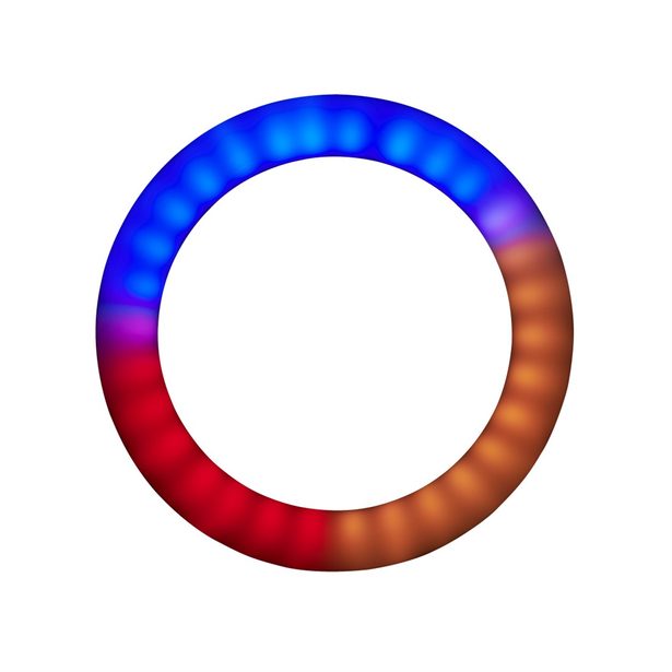 Hama SpotLight FoldUp RGB 102, kruhové LED světlo 10,2" pro smartphony, RGB, skládací